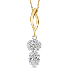 Pendant in 925 Sterling Silver and 10K Yellow Gold