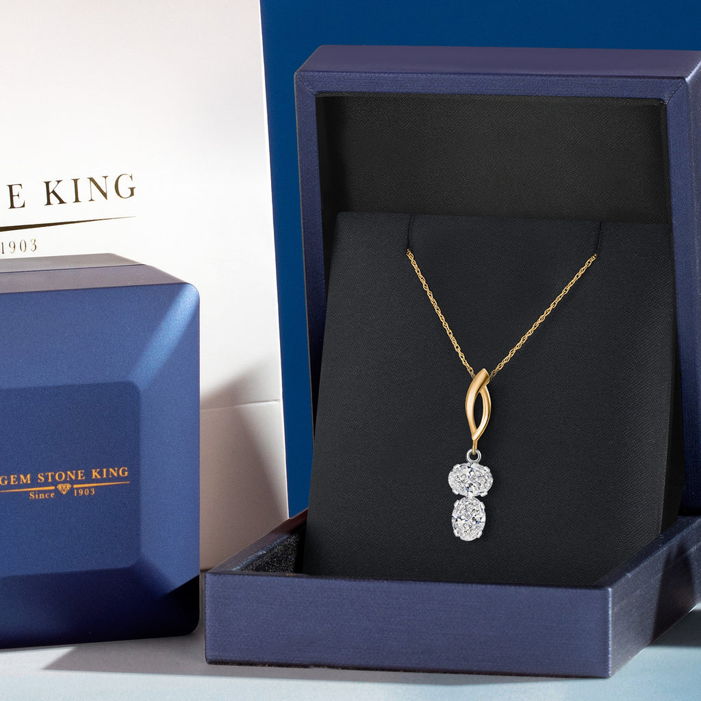 Pendant in 925 Sterling Silver and 10K Yellow Gold