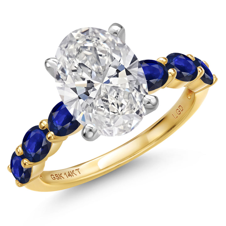 Center 2.5ct_5_Ring in 14K Two Tone Gold