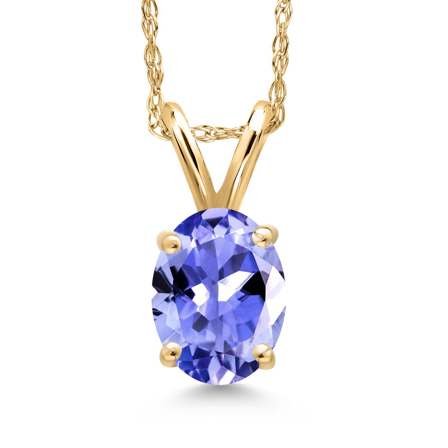 Tanzanite - December_Pendant in 10K Yellow Gold