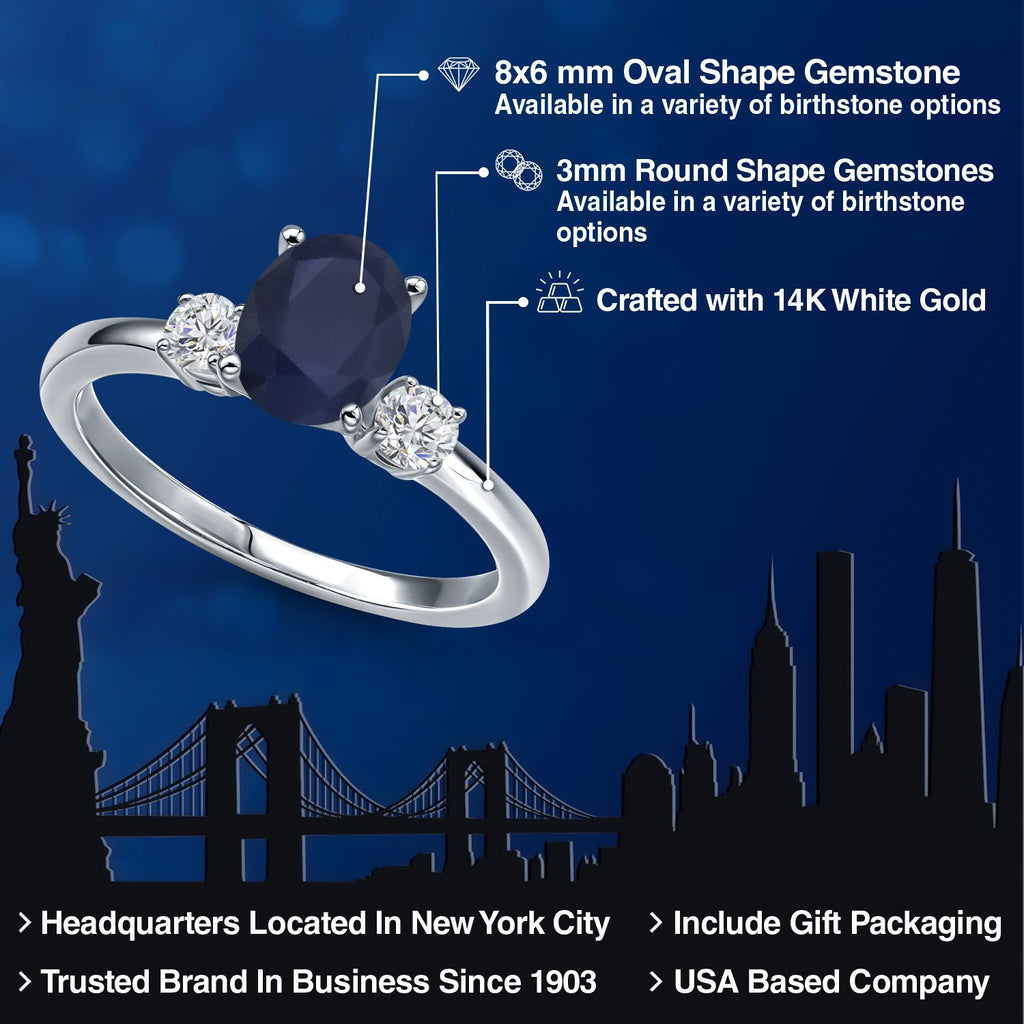Ring in 14K White Gold