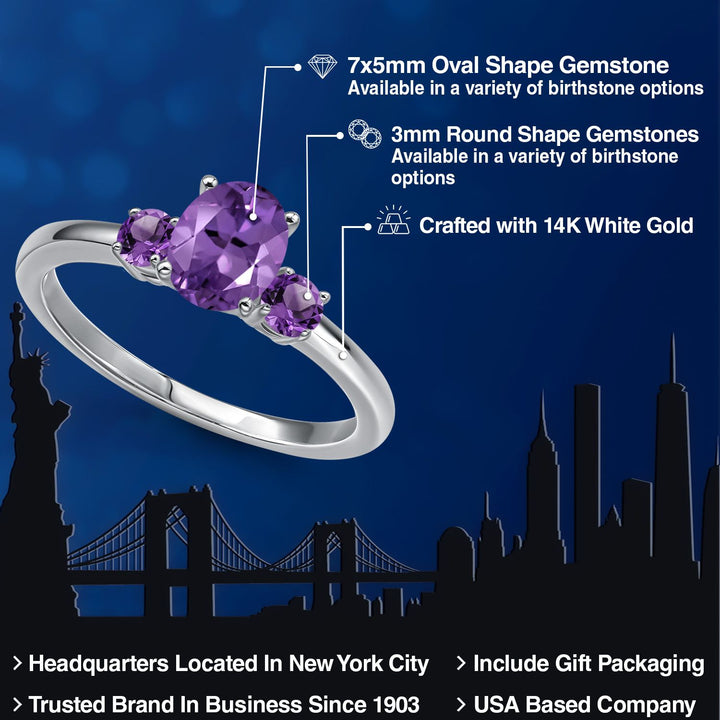 Ring in 14K White Gold