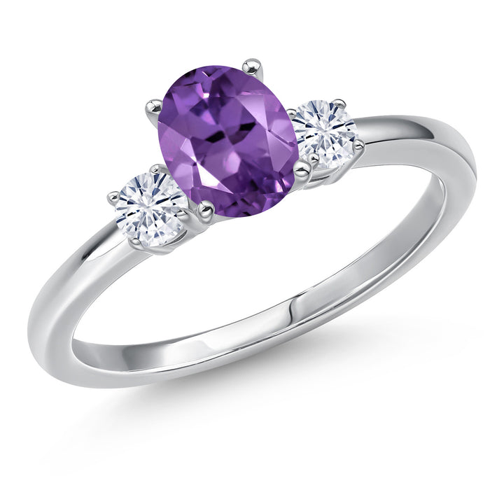 Amethyst - February_5_Ring in 14K White Gold