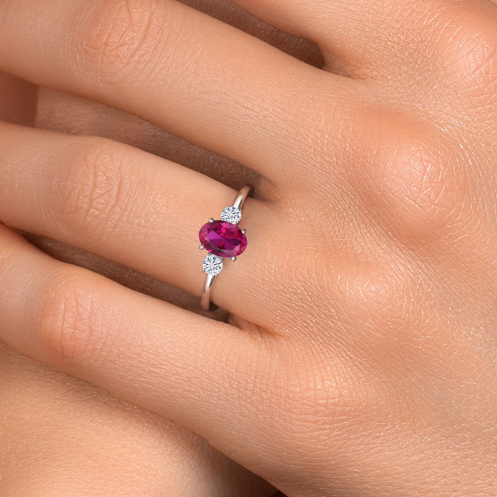 Created Ruby - July_8_Ring in 14K White Gold