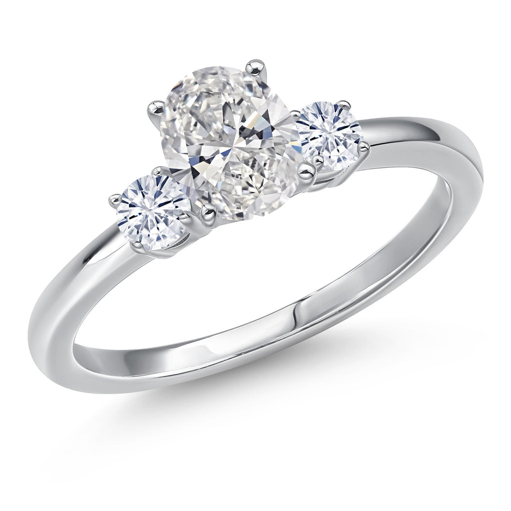 White Lab Grown Diamond - April_8_Ring in 14K White Gold