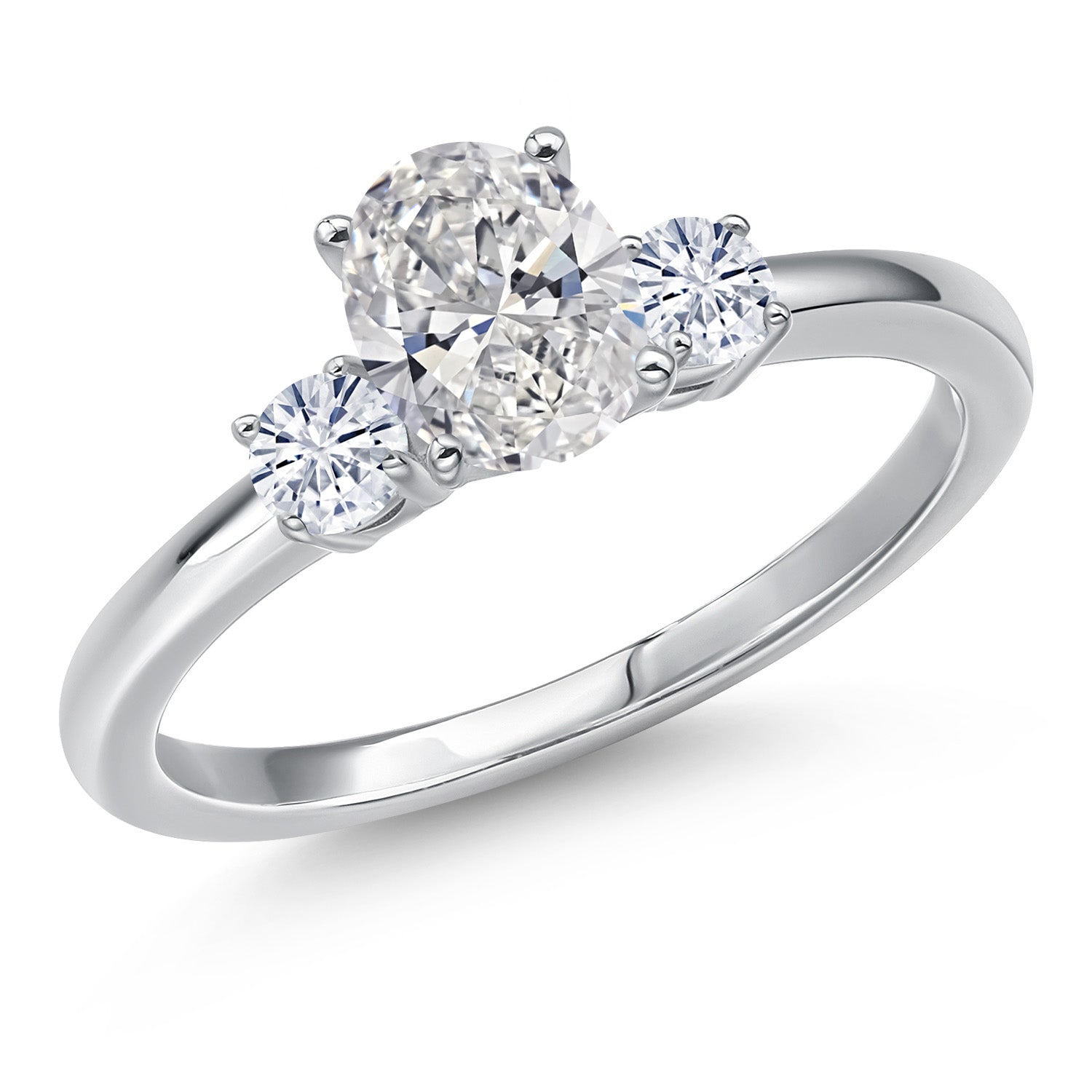 White Lab Grown Diamond - April_7_Ring in 14K White Gold