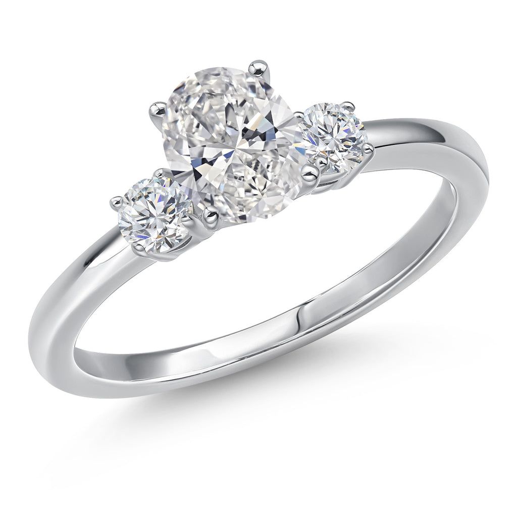 White Lab Grown Diamond - April_6_Ring in 14K White Gold