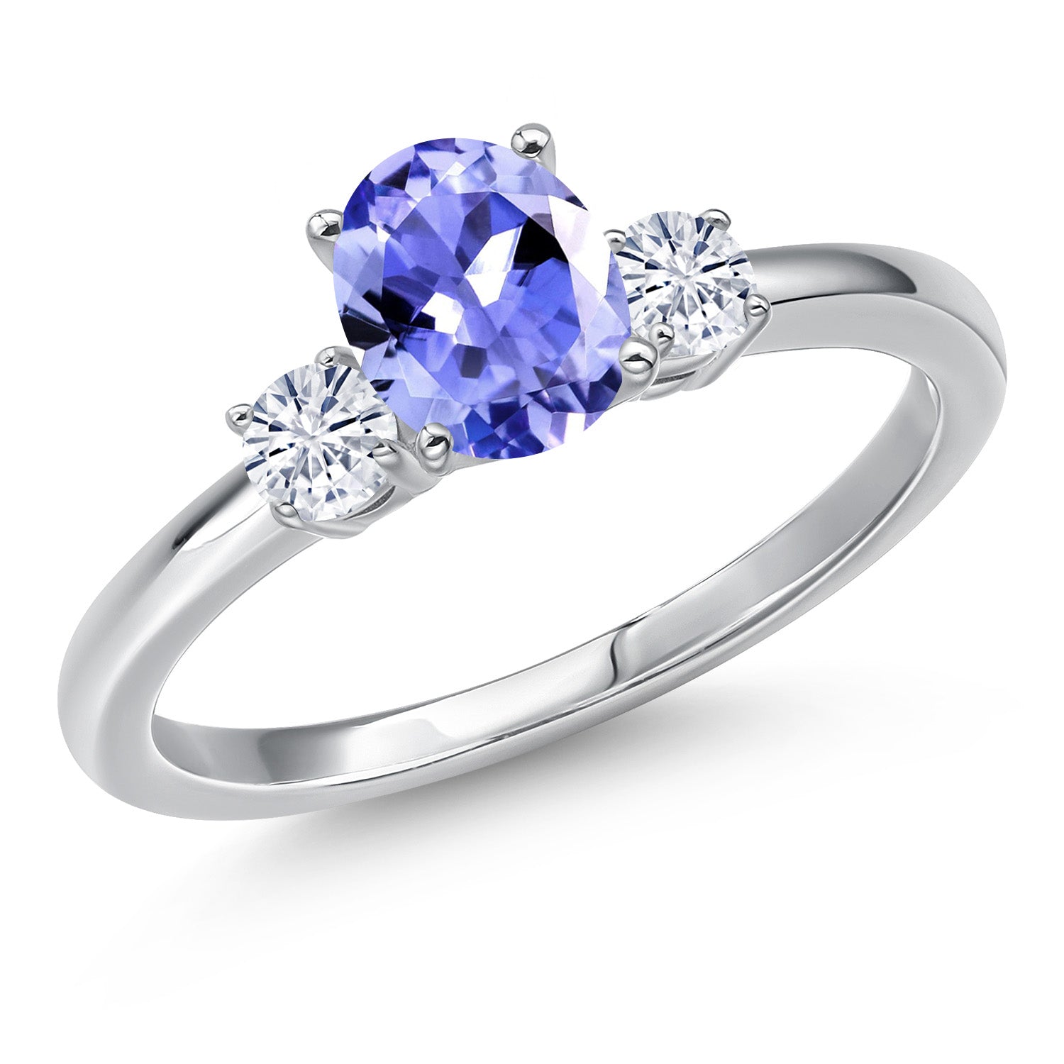 Tanzanite - December_6_Ring in 14K White Gold
