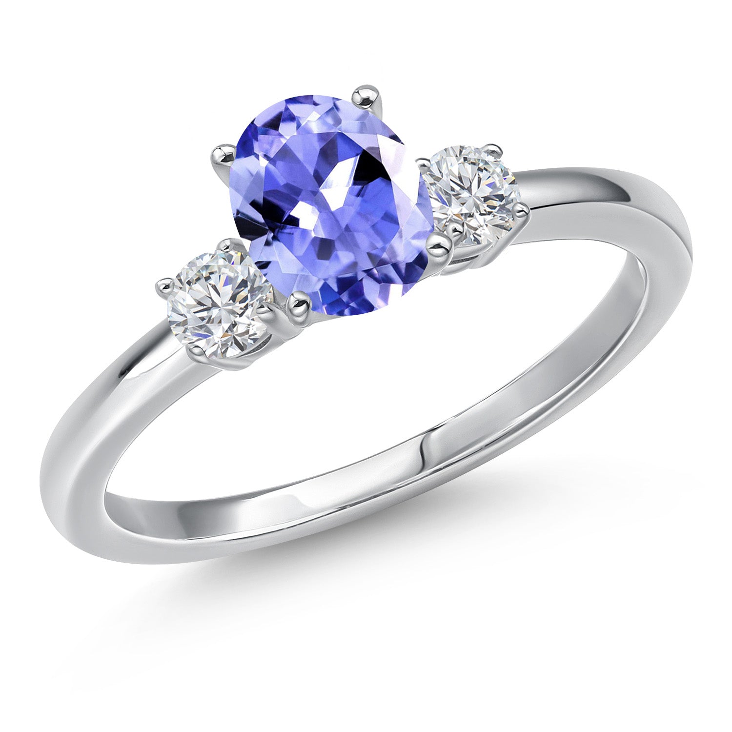 Tanzanite - December_8_Ring in 14K White Gold