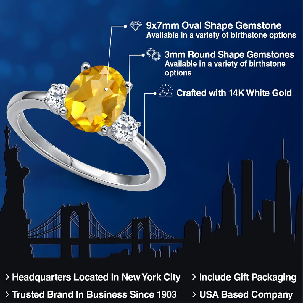 Ring in 14K White Gold