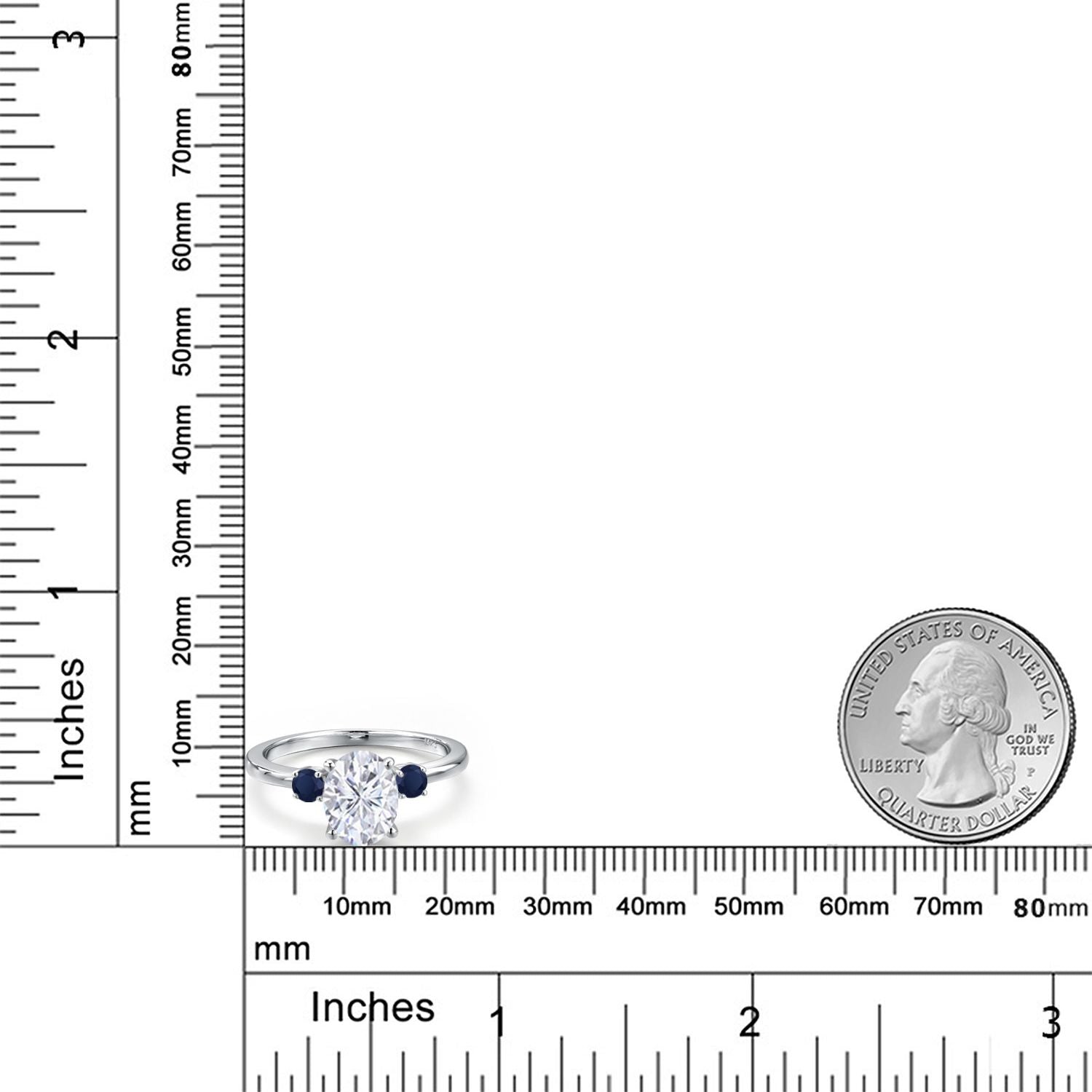 Ring in 14K White Gold