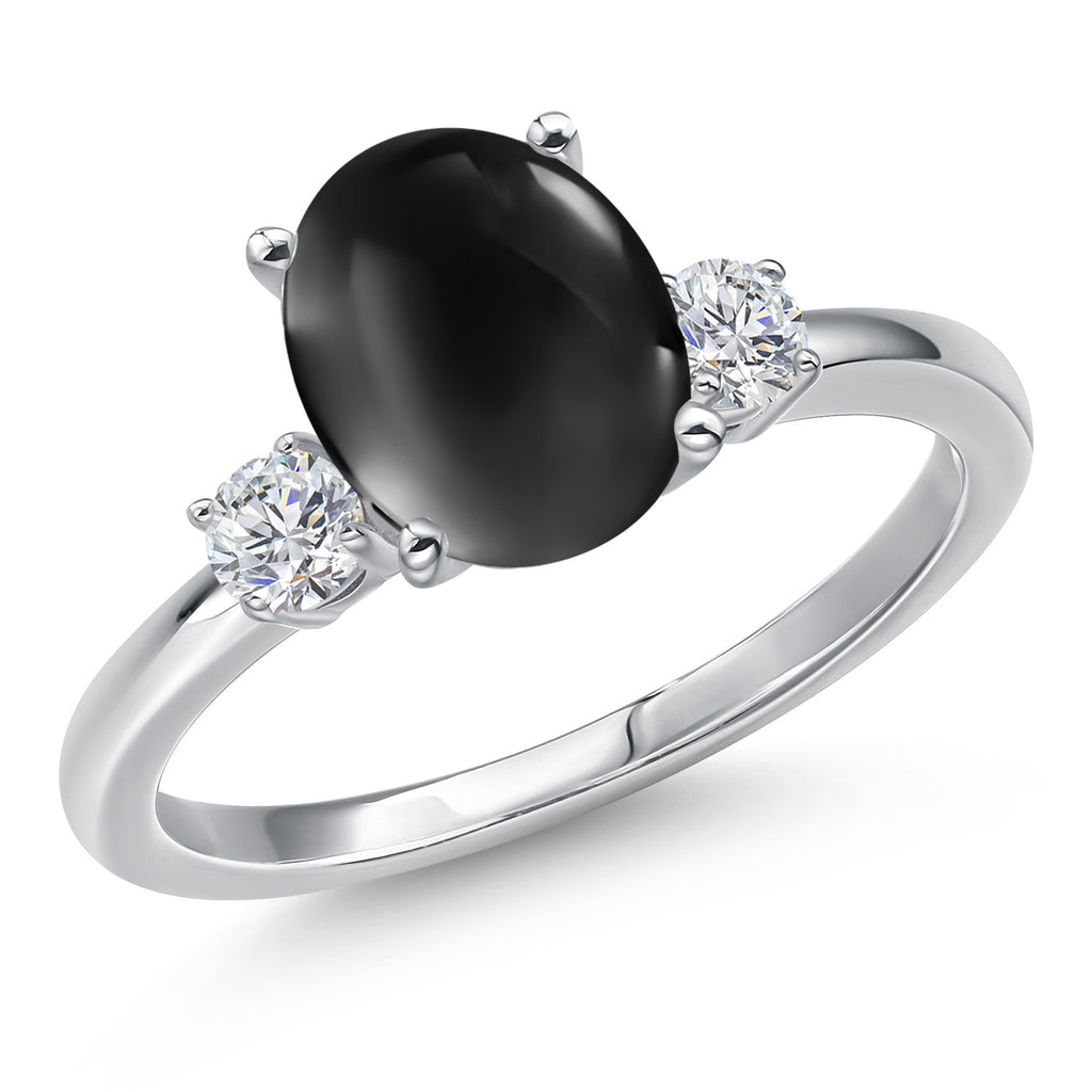 Onyx-Cabochon - December_6_Ring in 14K White Gold