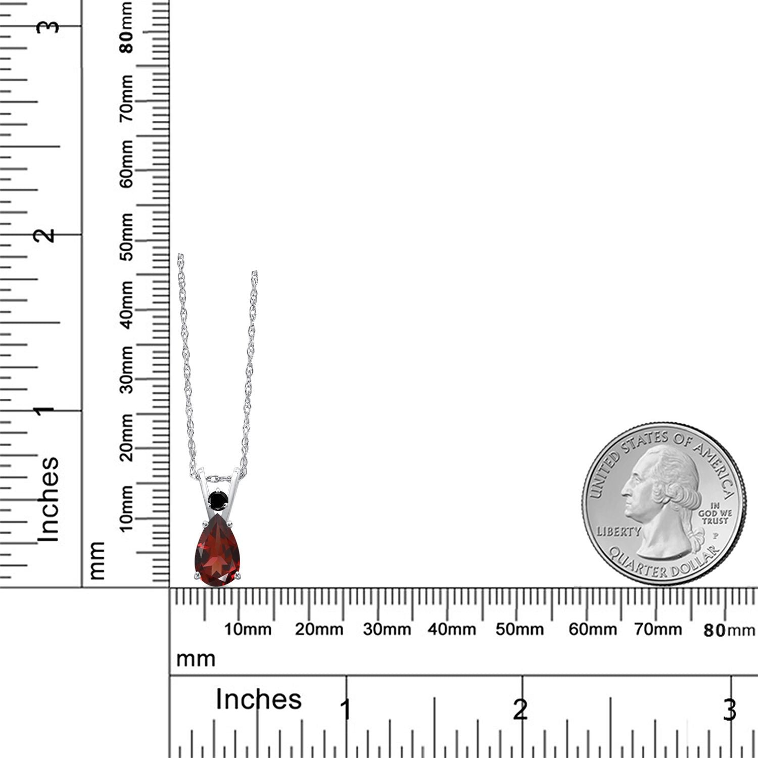 Pendant in 14K White Gold