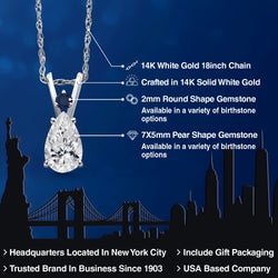 Pendant in 14K White Gold