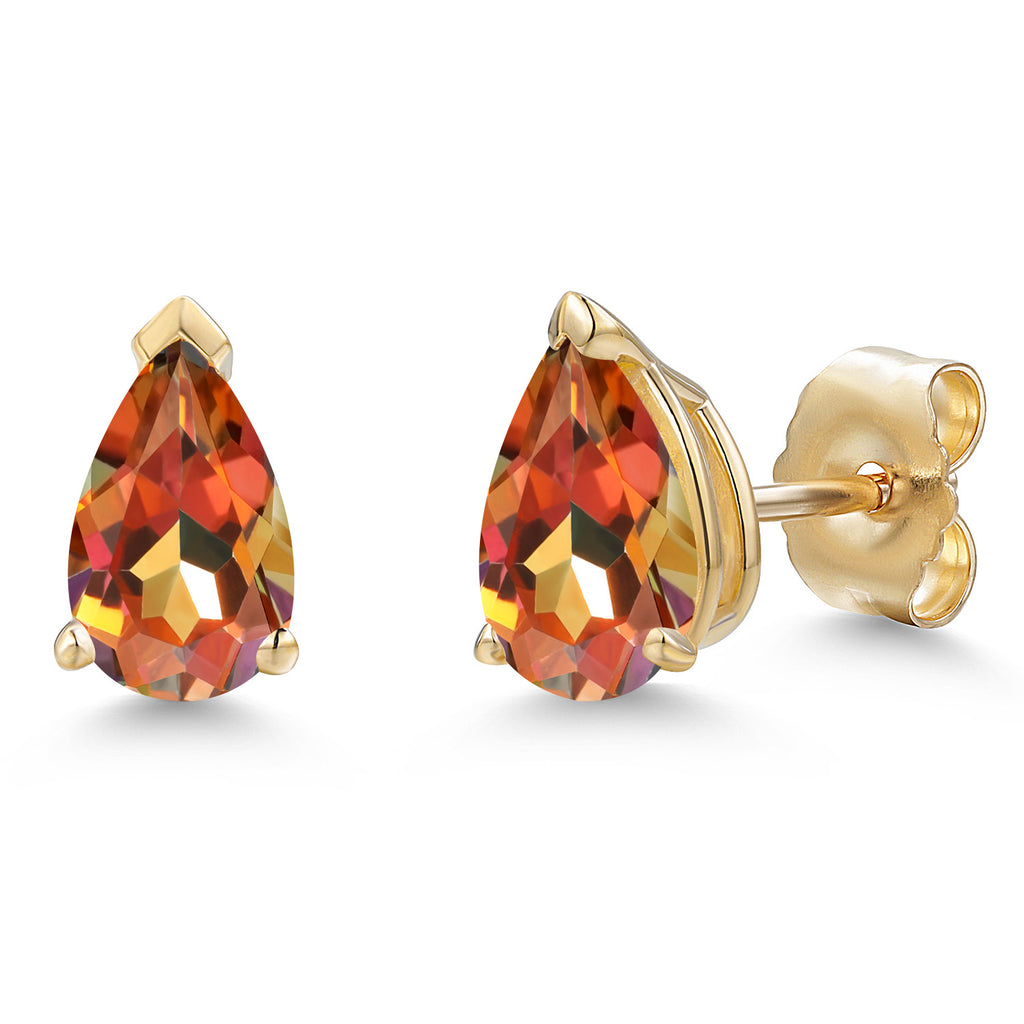 Ecstasy Mystic Topaz_Earrings in 10K Yellow Gold