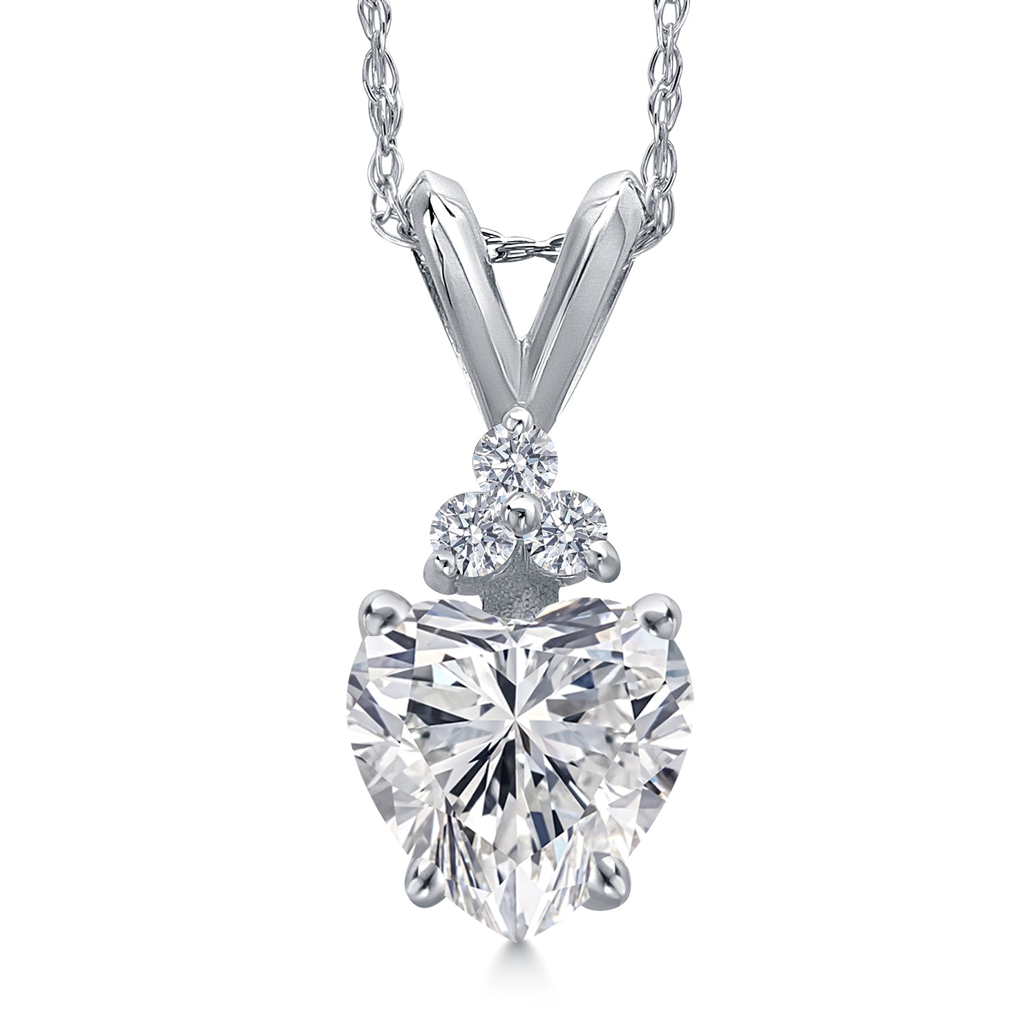 Pendant in 14K White Gold