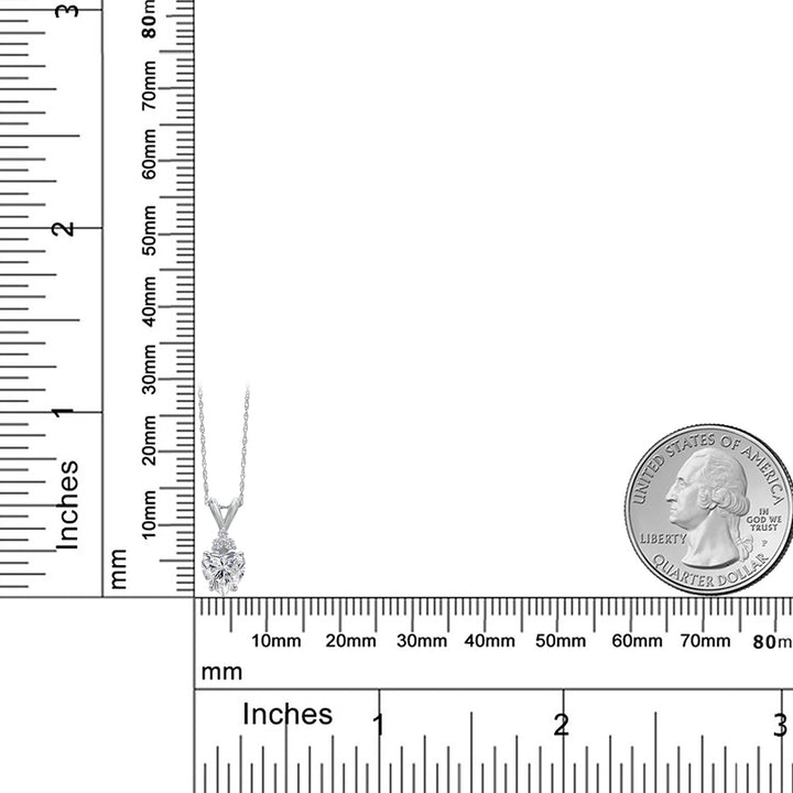 Pendant in 14K White Gold