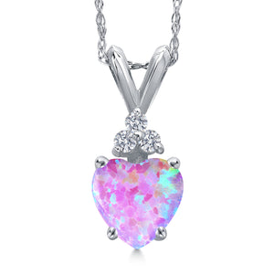Pendant in 14K White Gold