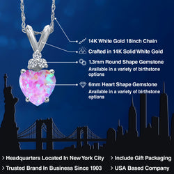 Pendant in 14K White Gold