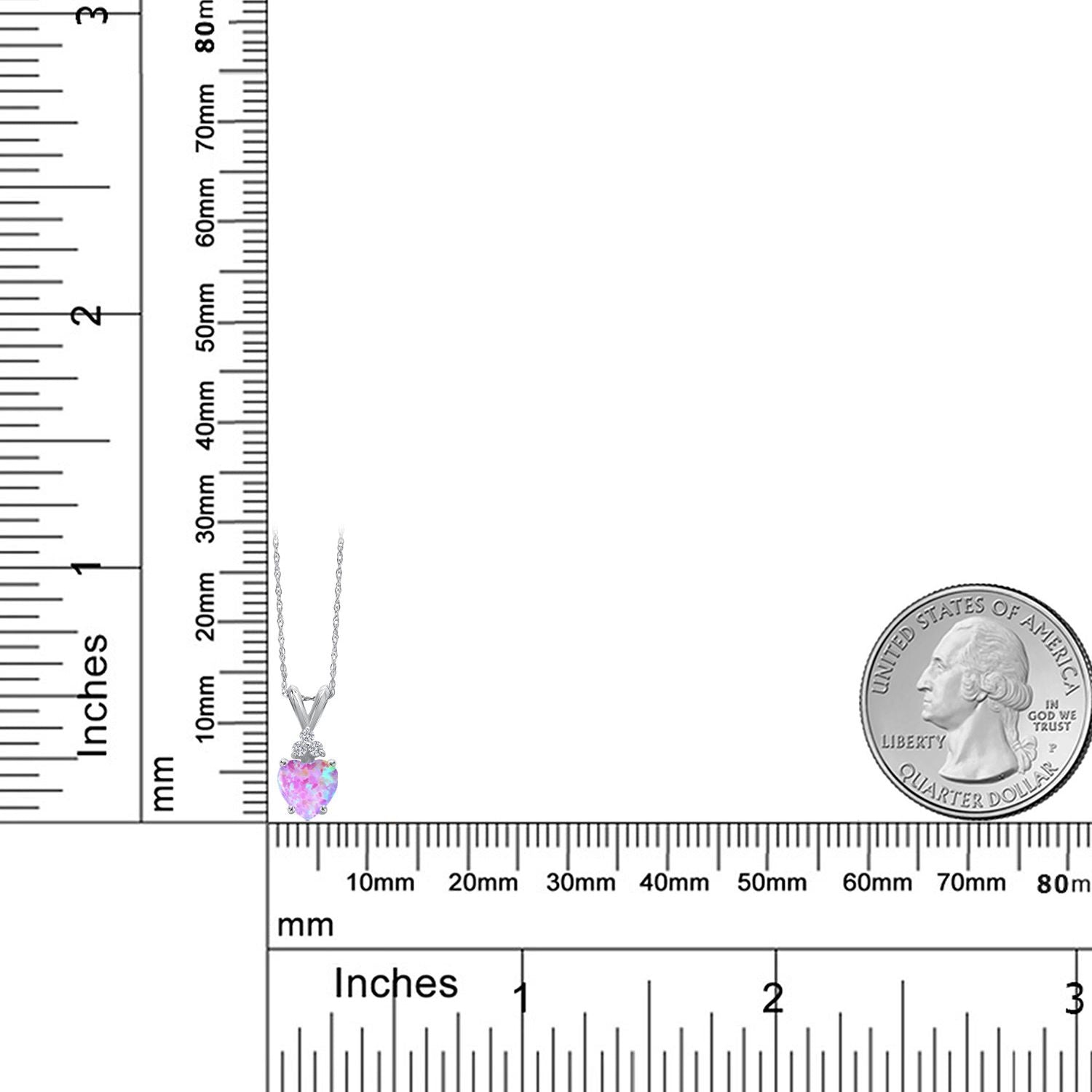 Pendant in 14K White Gold