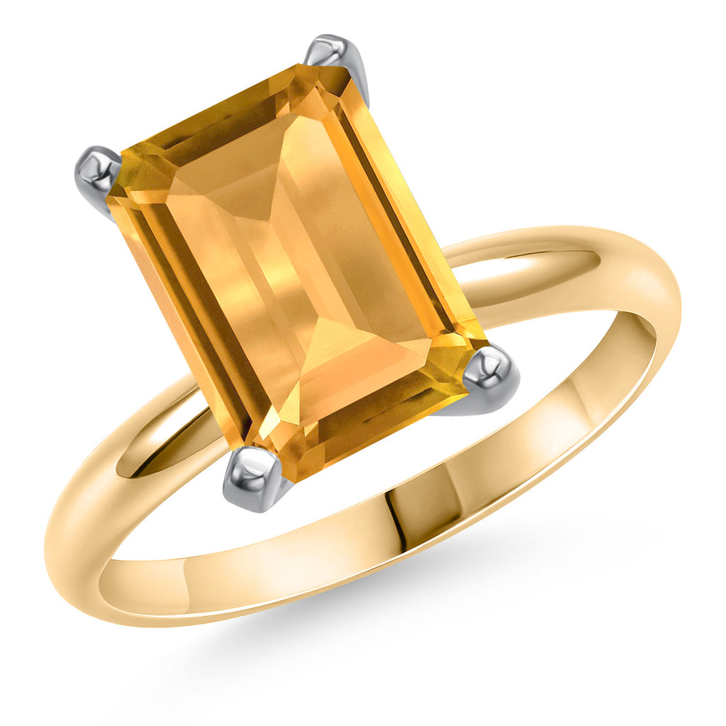 Citrine - November_5_Ring in 14K Two Tone Gold