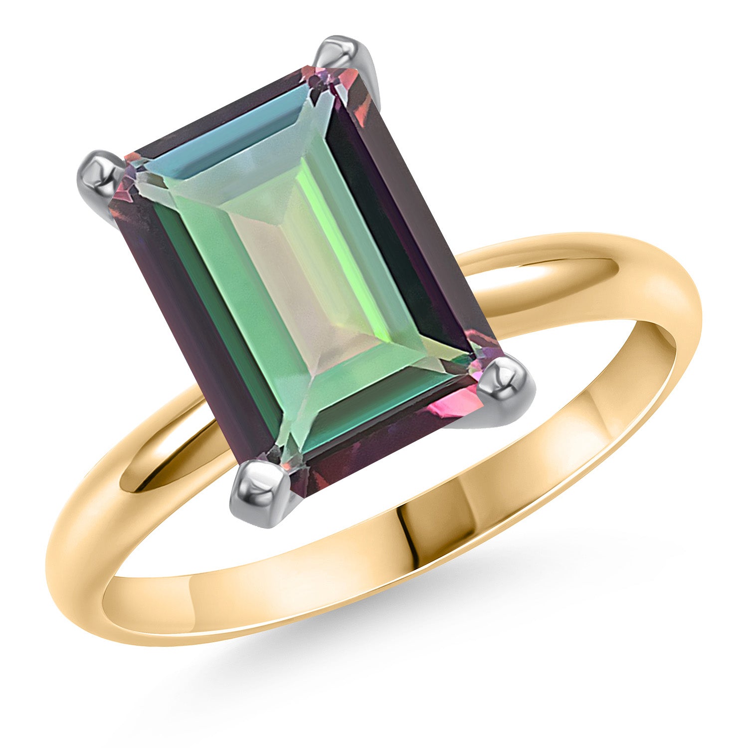 Green Mystic Topaz_7_Ring in 14K Two Tone Gold