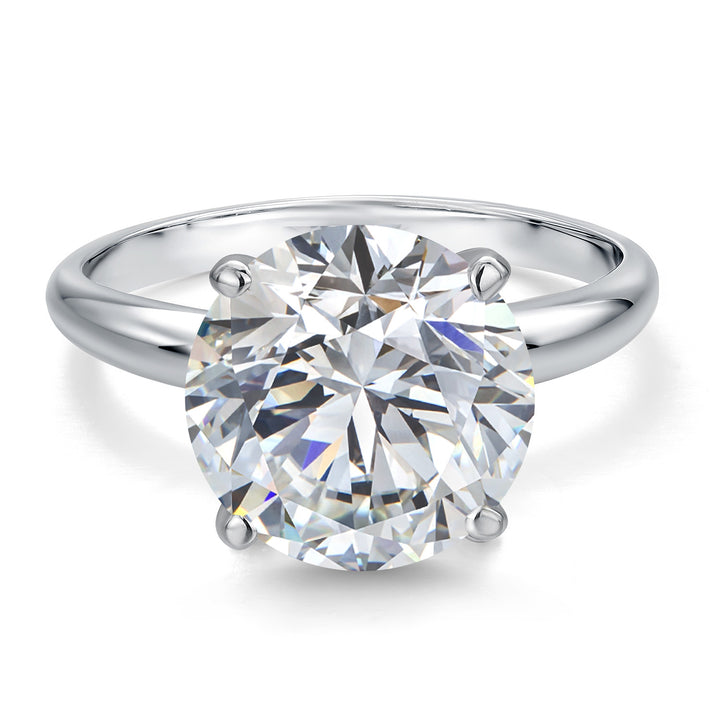 5.00 Ct IGI Certified Lab Grown Diamond Solitaire Engagement Ring For Women in 14K White Gold Ring | Round Cut | F-G Color | VS1 Clarity | Available In Size 5, 6, 7, 8, 9