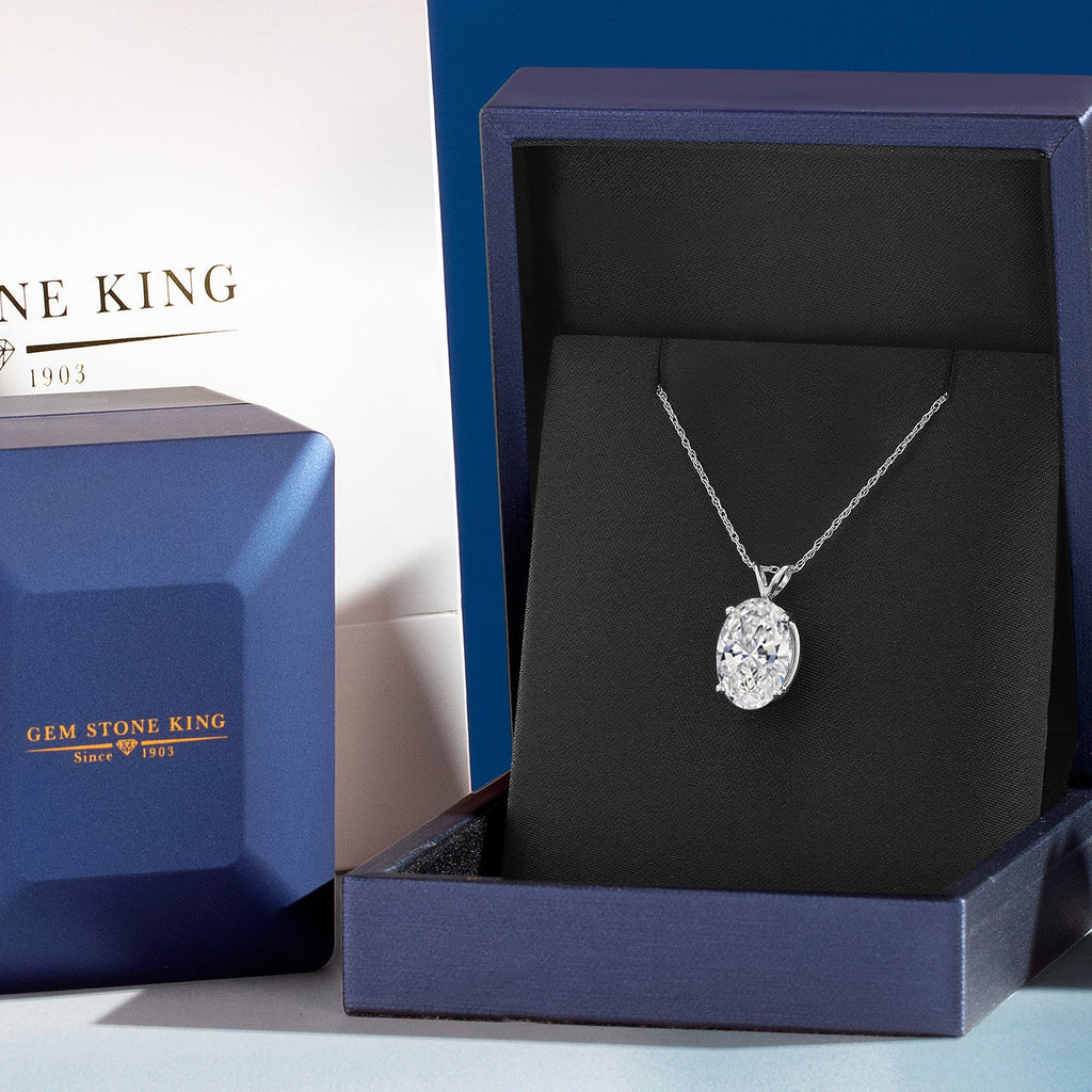 Lab Grown Diamond_Pendant in 14K White Gold