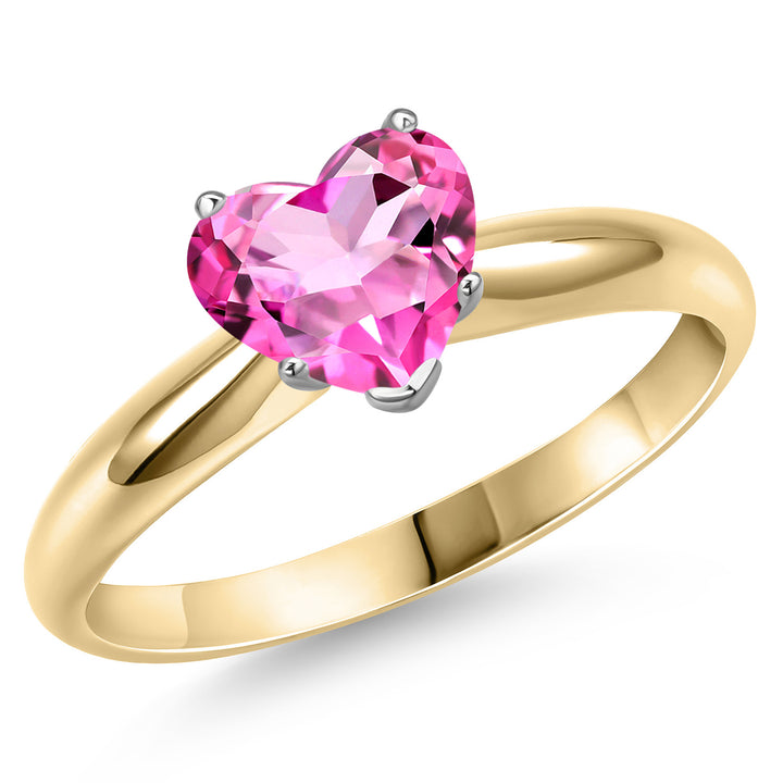Pink Mystic Topaz_5_Ring in 14K Two Tone Gold