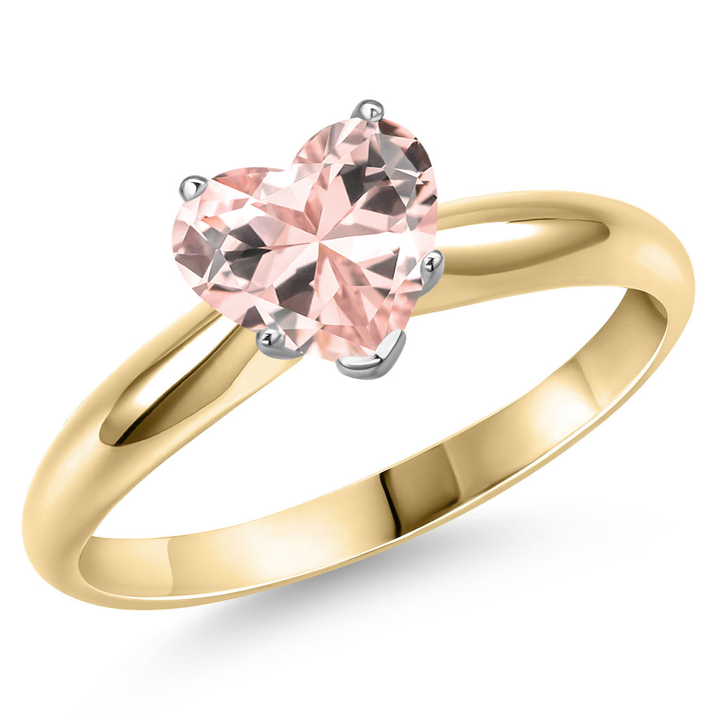 Nano Morganite - October_9_Ring in 14K Two Tone Gold