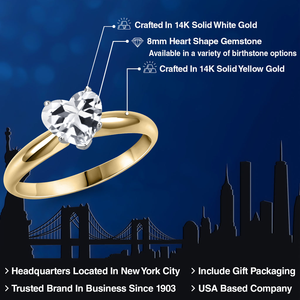 Ring in 14K Two Tone Gold