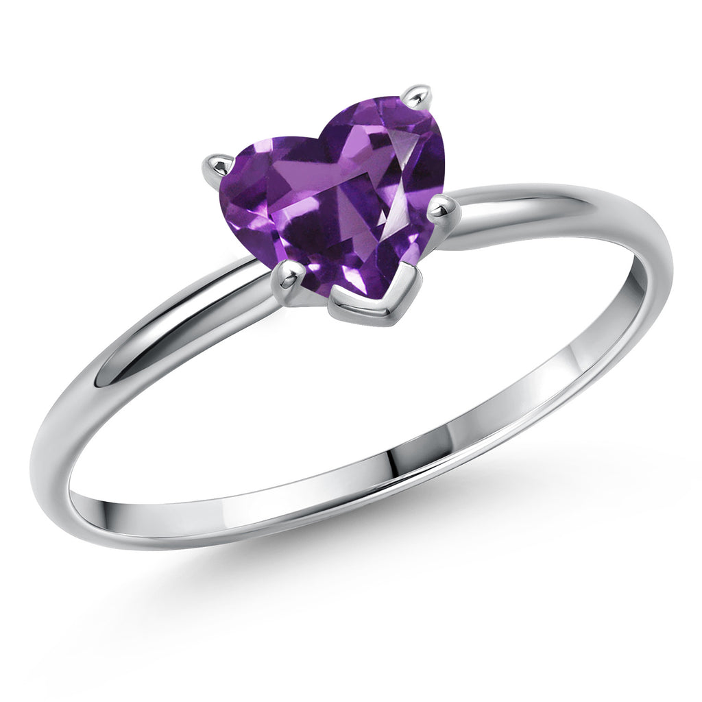 Amethyst - February_8_Ring in 14K White Gold
