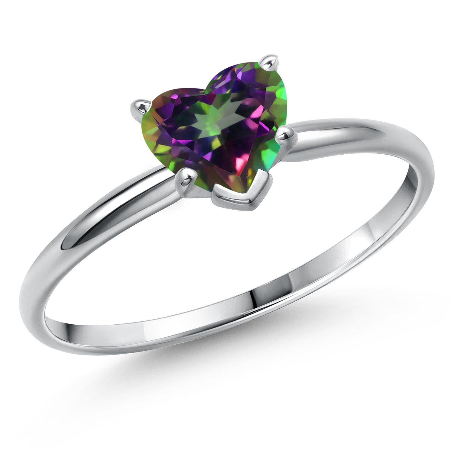 Green Mystic Topaz_9_Ring in 14K White Gold