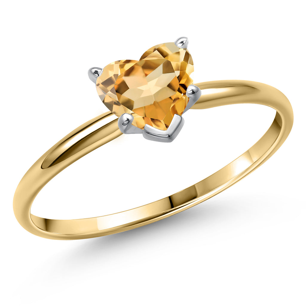 Citrine - November_7_Ring in 14K Two Tone Gold