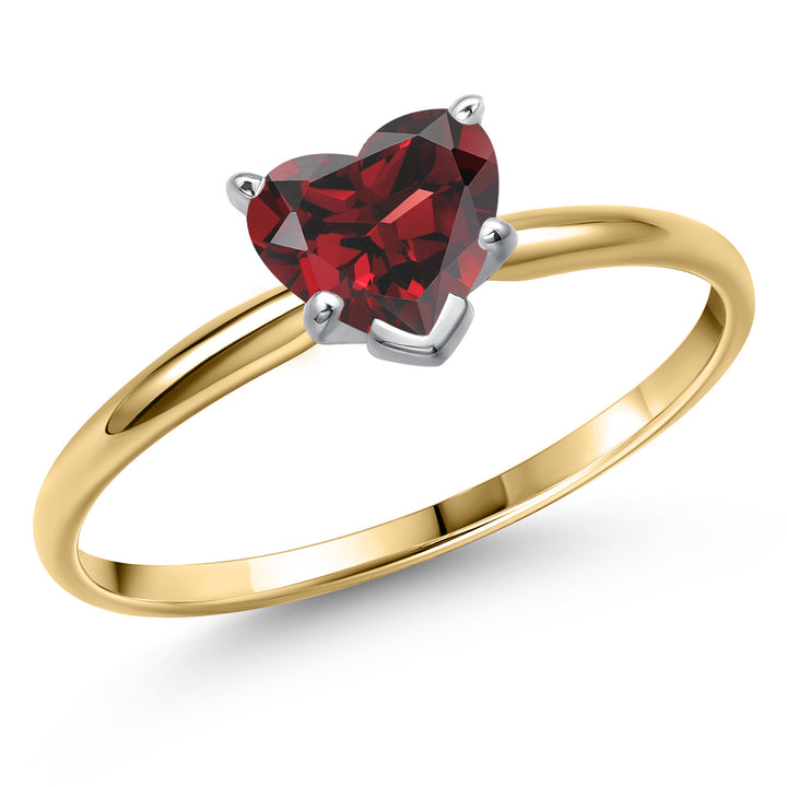 Garnet - January_5_Ring in 14K Two Tone Gold