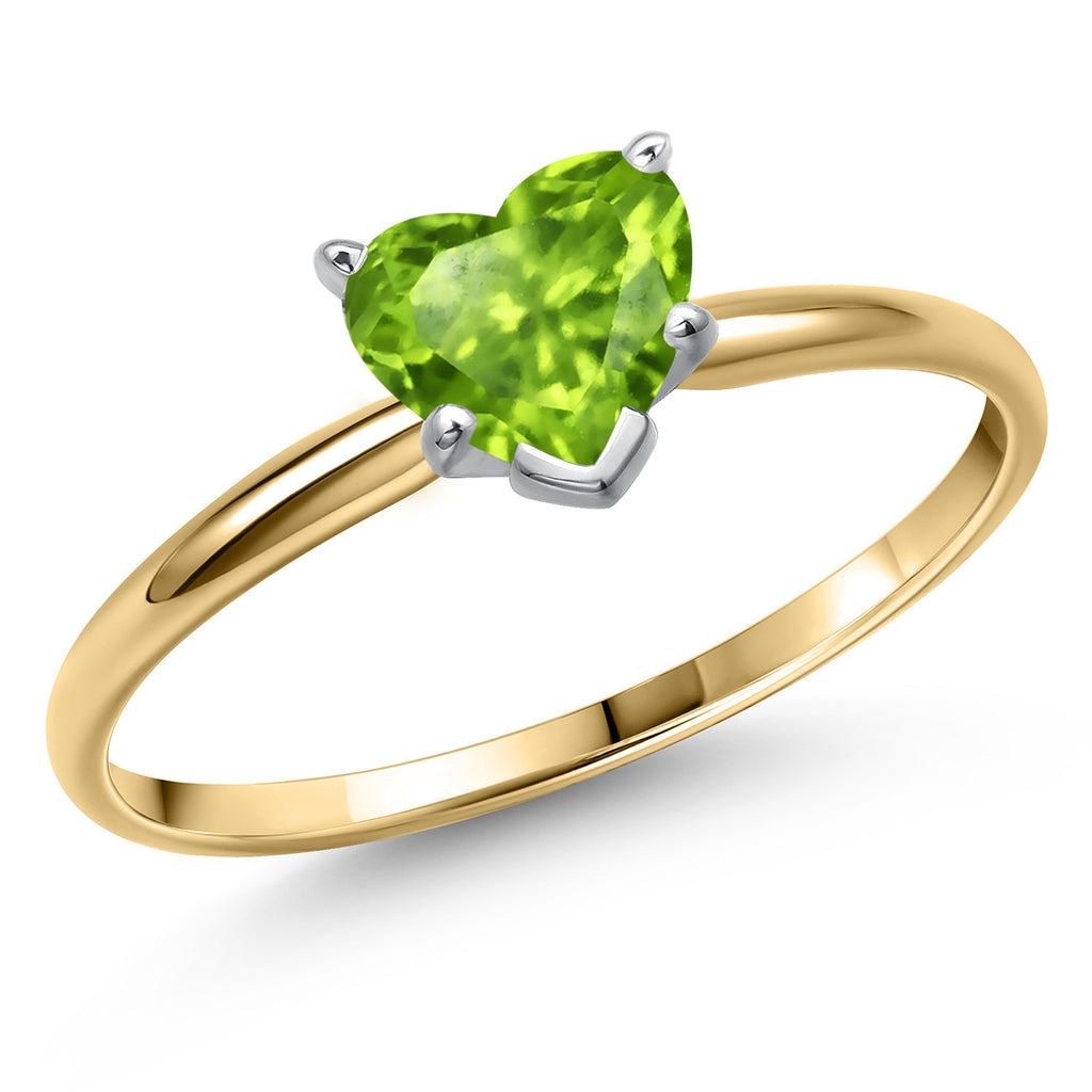 Peridot - August_8_Ring in 14K Two Tone Gold