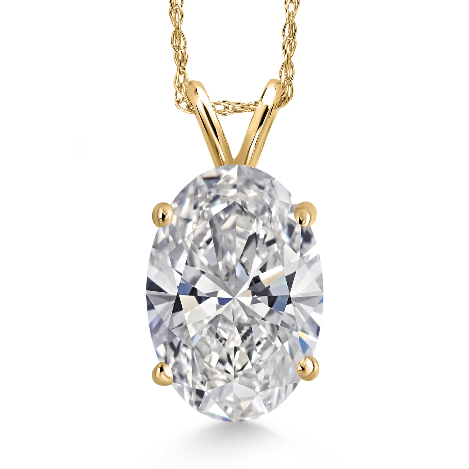 E - F_Pendant in 14K Yellow Gold