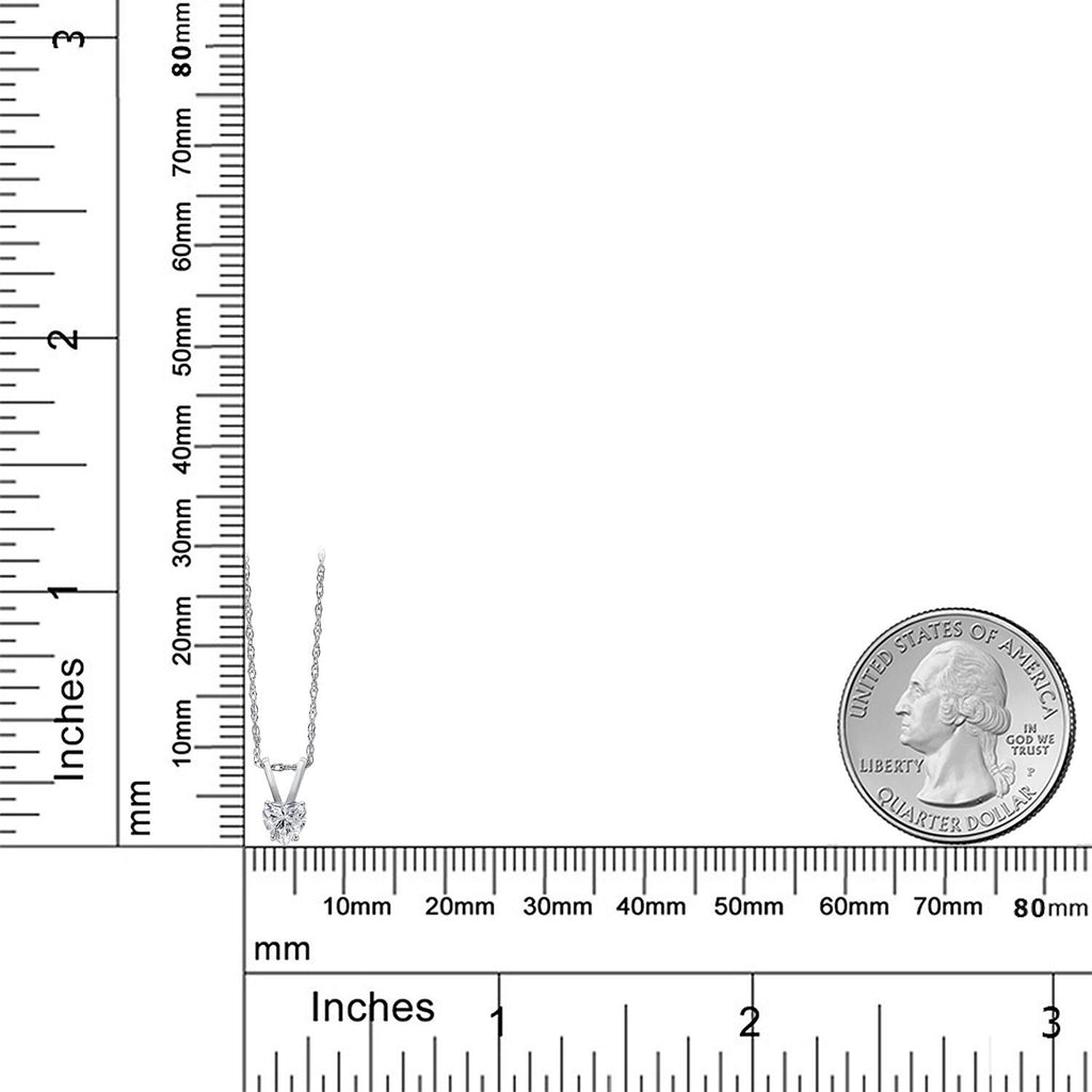 Lab Grown Diamond_Pendant in 14K White Gold