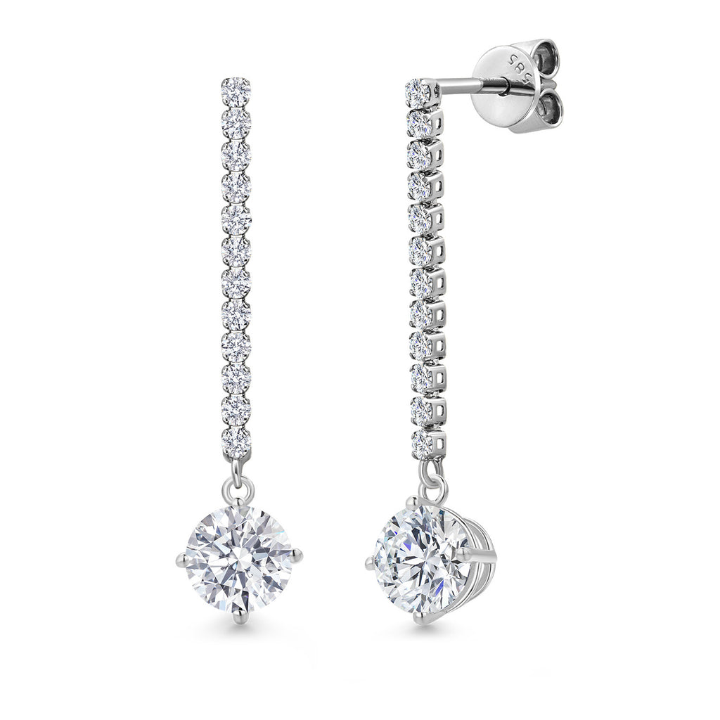 Earrings in 14K White Gold