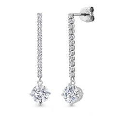 Earrings in 14K White Gold