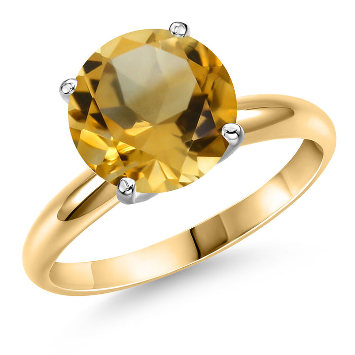 Citrine - November_5_Ring in 14K Two Tone Gold