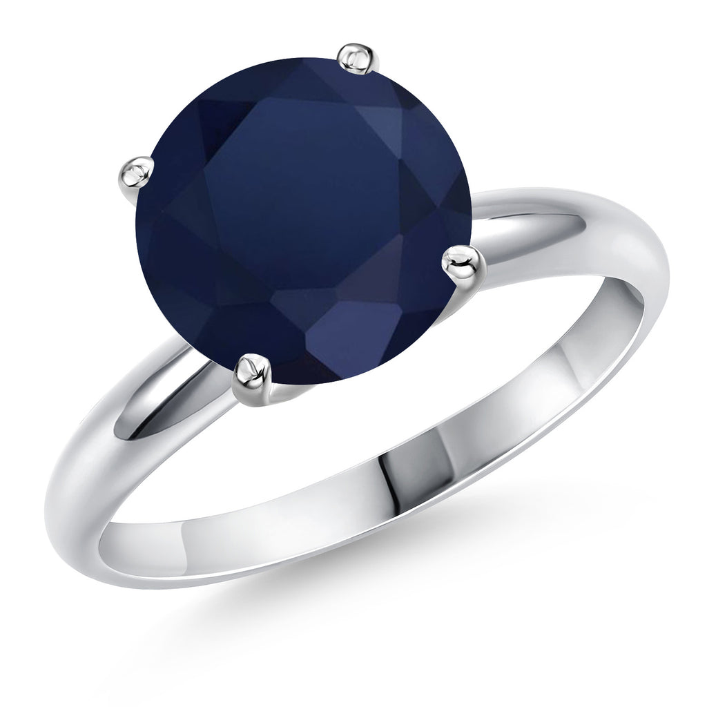 Blue Sapphire - September_5_Ring in 14K White Gold
