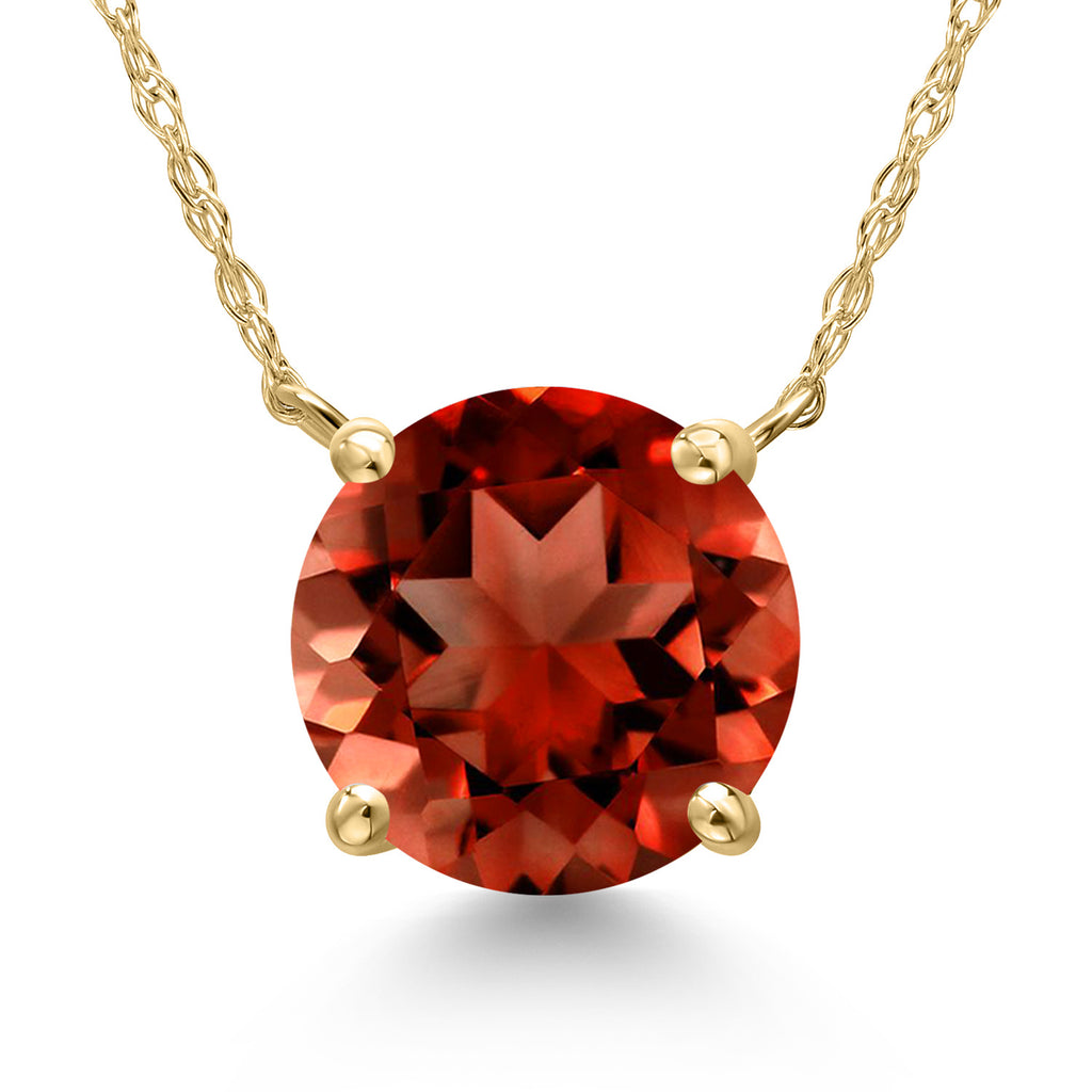 Garnet - January_Pendant in 14K Yellow Gold