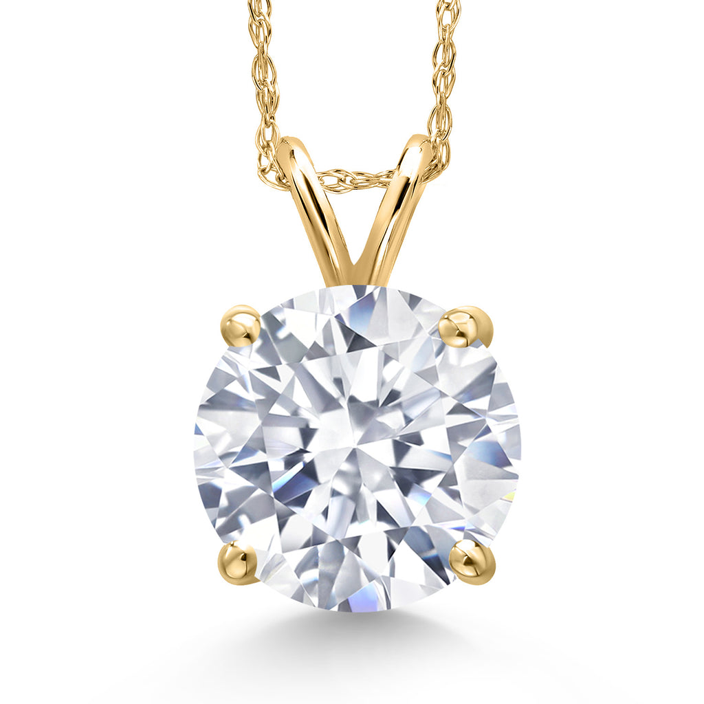 Zirconia_Pendant in 14K Yellow Gold