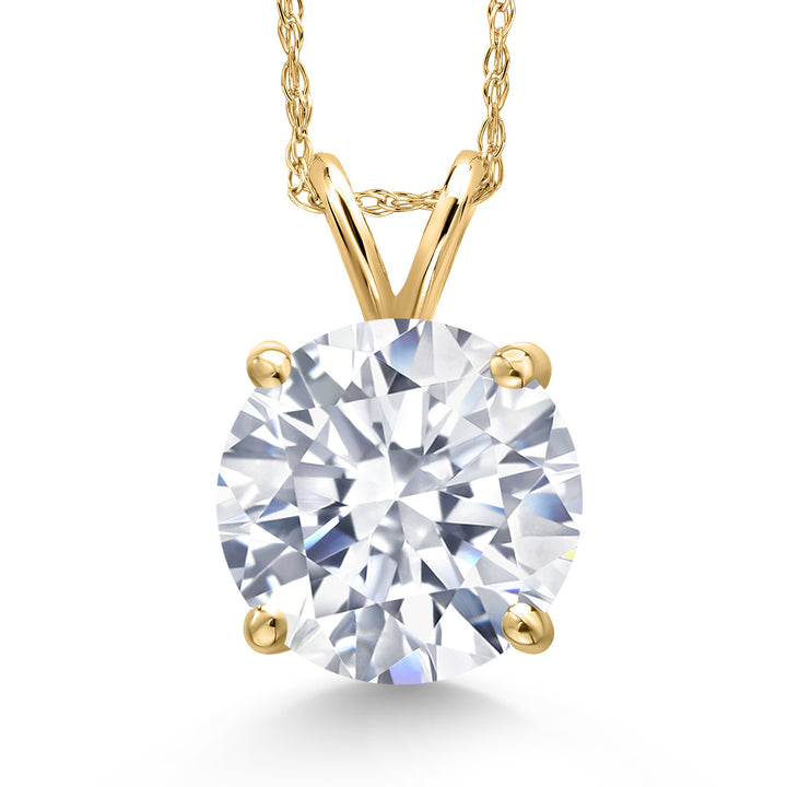 Zirconia_Pendant in 14K Yellow Gold