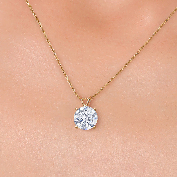 Zirconia_Pendant in 14K Yellow Gold