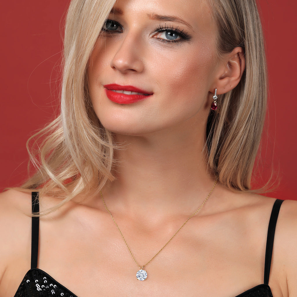 Zirconia_Pendant in 14K Yellow Gold