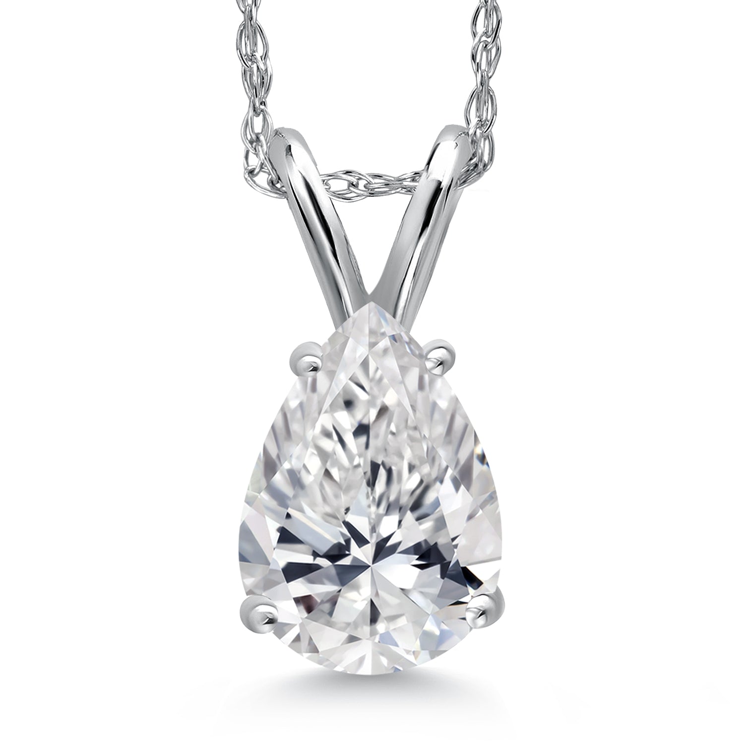 0.70 Carat_White Gold_Pendant in 14K White Gold