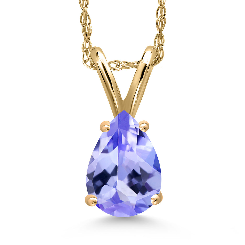 Tanzanite - December_Pendant in 10K Yellow Gold