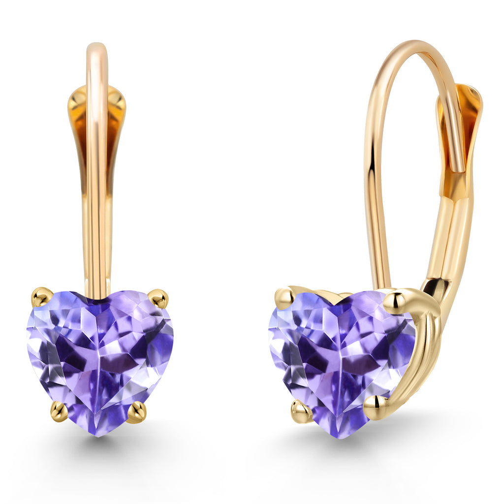 Tanzanite - December_Earrings in 14K Yellow Gold